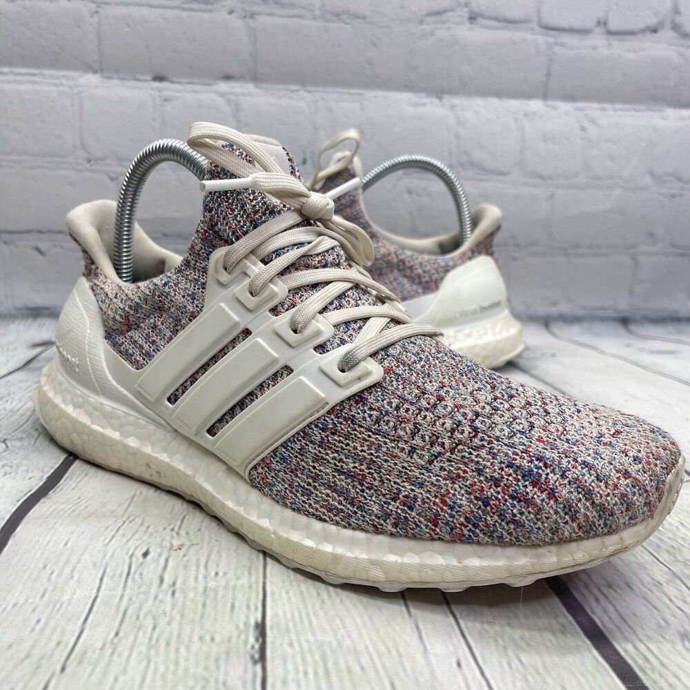 adidas Multicolor Knit Athletic Shoes - White Cage